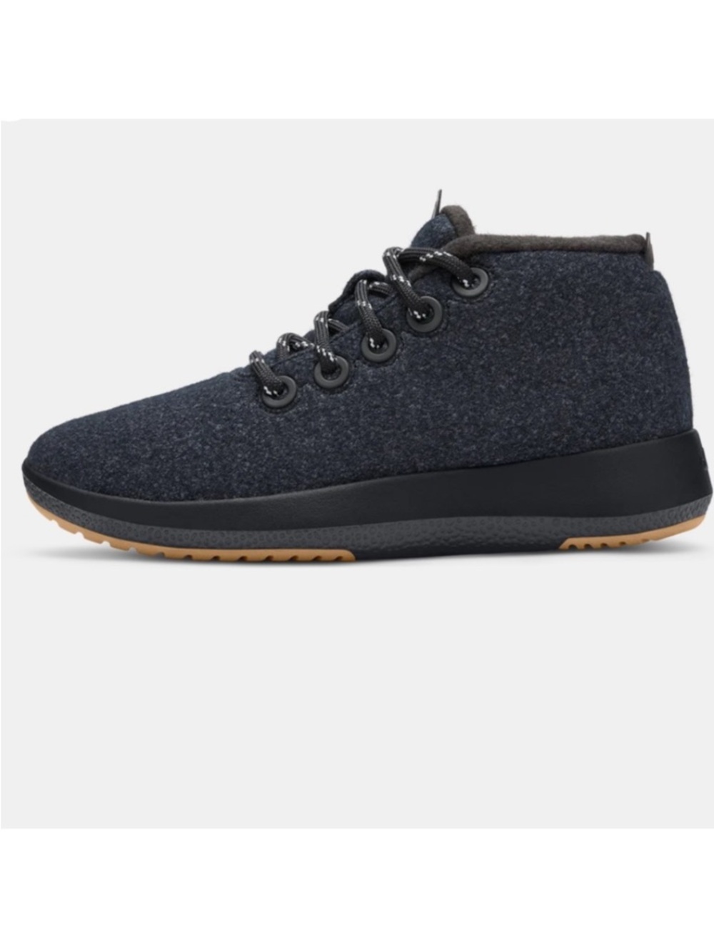 Allbirds Wool Runner-Up Natural Black Rugged Khaki Sole Women’s Size 10 Heather‎